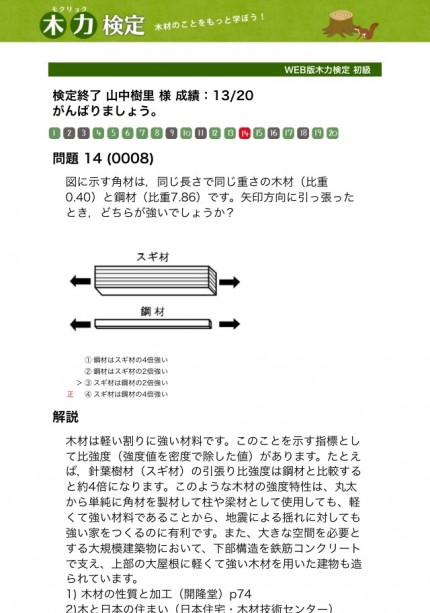 木力検定~初級 675eadb76cb1fdb1765ab34e44955d93