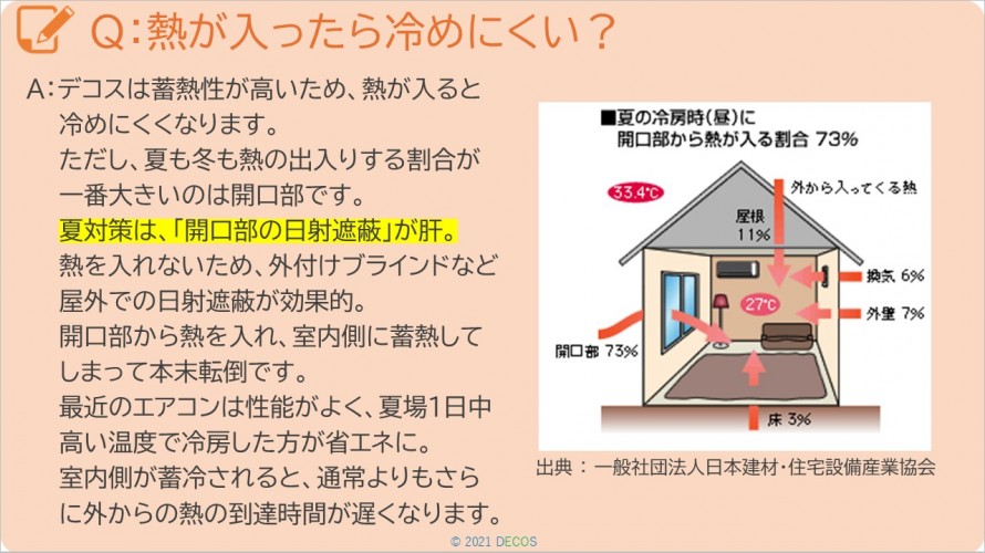 Q：熱が入ったら冷めにくい？