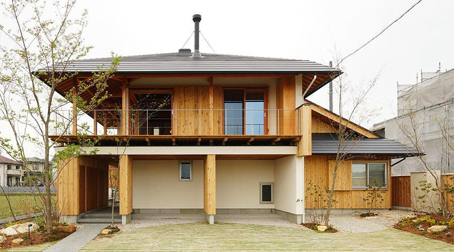 下山梨の家 静岡県掛川市 株式会社デコス セルロースファイバー断熱のデコスドライ工法