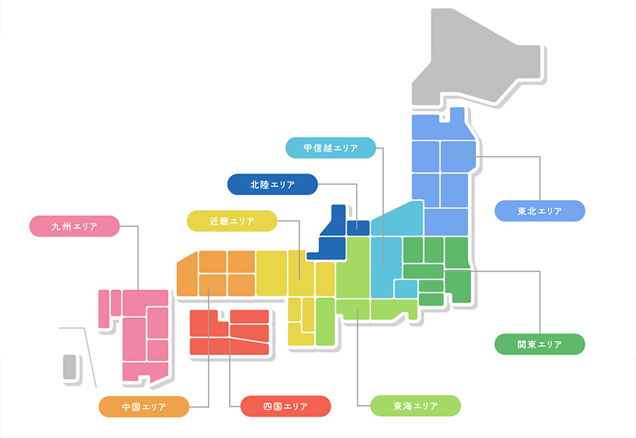 加盟店エリア地図